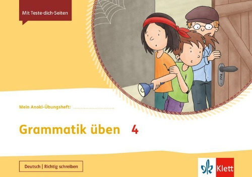 Buchcover und Innenansicht für das Buch: Mein Anoki-Übungsheft. Grammatik üben 4. Übungsheft Klasse 4