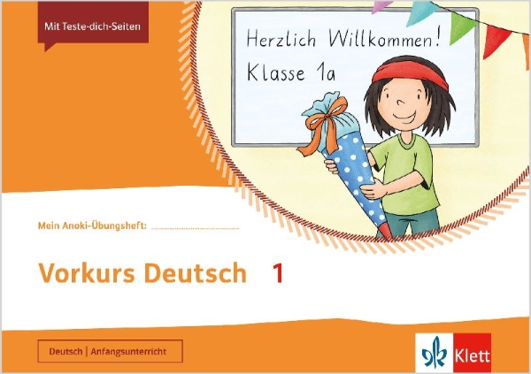 Buchcover und Innenansicht für das Buch: Mein Anoki-Übungsheft. Vorkurs Deutsch 1. Übungsheft Klasse 1