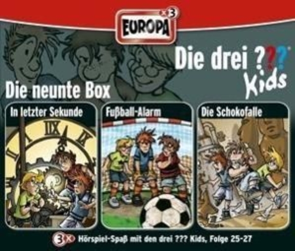 Buchcover und Innenansicht für das Buch: Die drei ??? Kids. 3er Box Folgen 25 - 27 (drei Fragezeichen) 3 CDs