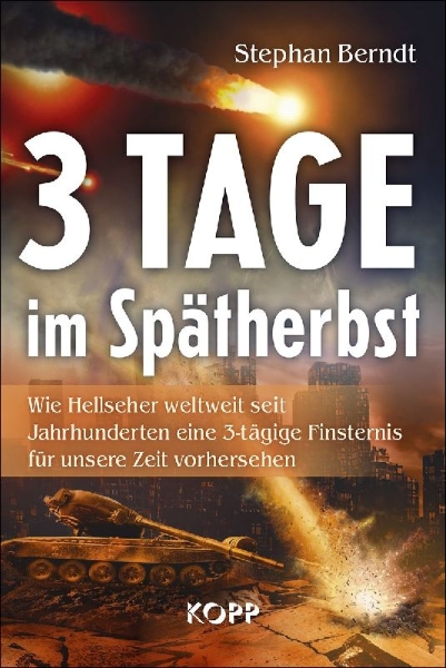 Buchcover und Innenansicht für das Buch: 3 Tage im Spätherbst