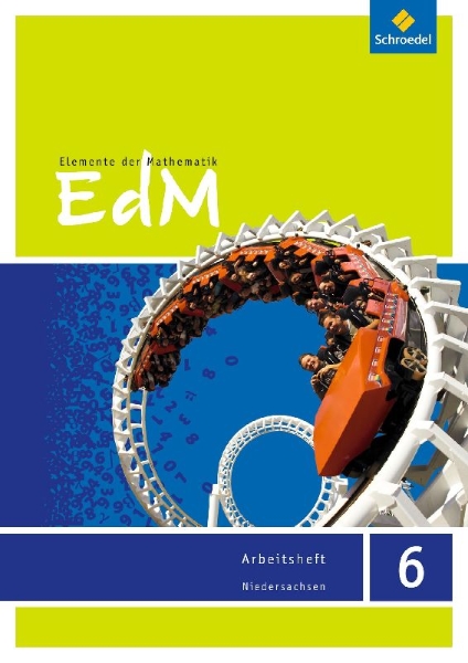 Buchcover und Innenansicht für das Buch: Elemente der Mathematik 6. Arbeitsheft. Sekundarstufe 1. G9. Niedersachsen