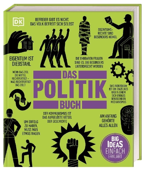 Buchcover und Innenansicht für das Buch: Big Ideas. Das Politik-Buch