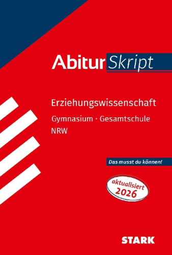 Buchcover und Innenansicht für das Buch: STARK Erziehungswissenschaft - AbiturSkript NRW