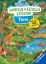 Buchcover und Innenansicht für das Buch: Wimmeln, Rätseln, Stickern: Tiere