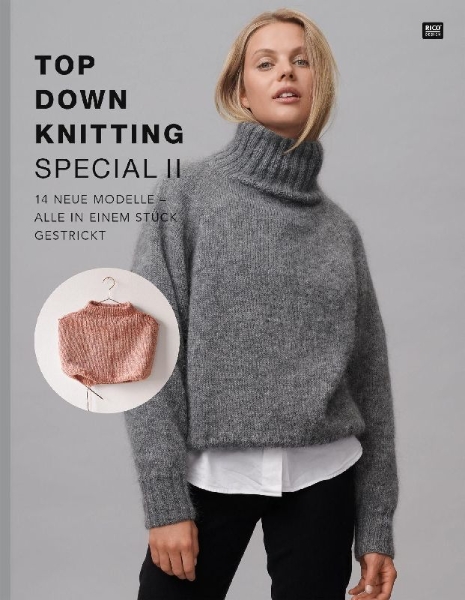 Buchcover und Innenansicht für das Buch: Top Down Knitting Special II