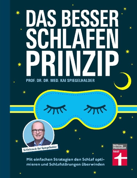 Buchcover und Innenansicht für das Buch: Das Besser-schlafen-Prinzip
