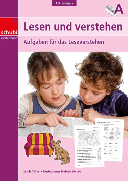 Buchcover und Innenansicht für das Buch: Lesen und verstehen, 1./2.Schuljahr A