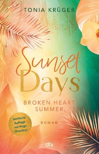 Buchcover und Innenansicht für das Buch: Broken Heart Summer - Sunset Days