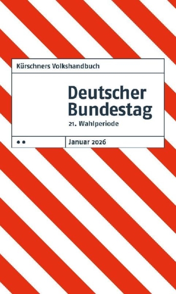 Buchcover und Innenansicht für das Buch: Kürschners Volkshandbuch Deutscher Bundestag