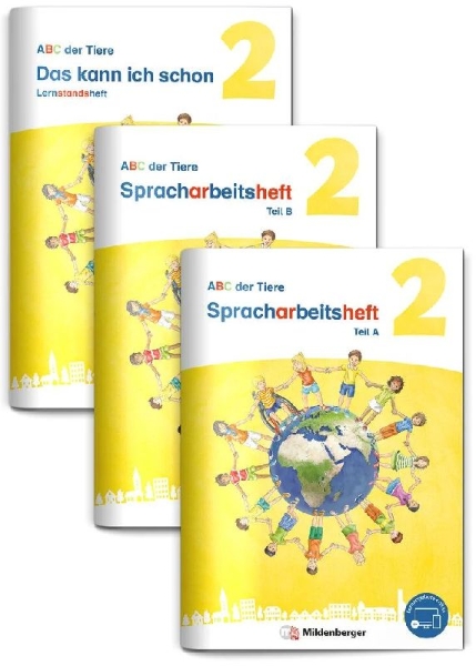 Buchcover und Innenansicht für das Buch: ABC der Tiere 2 Neubearbeitung - Spracharbeitsheft