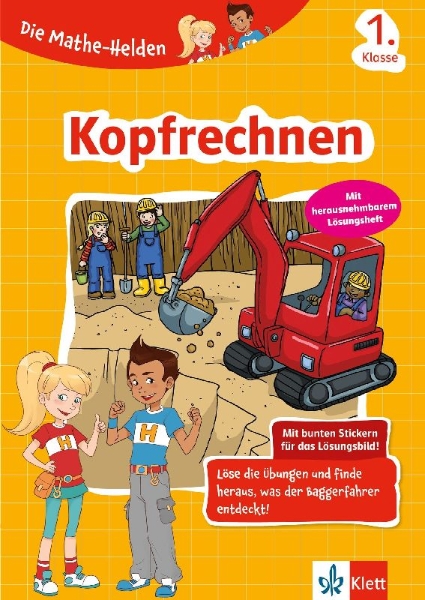 Buchcover und Innenansicht für das Buch: Die Mathe-Helden Kopfrechnen 1. Klasse