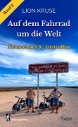 Buchcover und Innenansicht für das Buch: 4wheels - Auf dem Fahrrad um die Welt