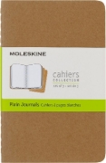 Buchcover und Innenansicht für das Buch: Moleskine Cahier pocket blanko packpapierbraun DIN A6. 3er Pack