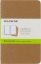 Buchcover und Innenansicht für das Buch: Moleskine Cahier pocket blanko packpapierbraun DIN A6. 3er Pack