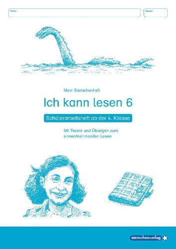 Buchcover und Innenansicht für das Buch: Ich kann lesen 6 - Schülerarbeitsheft ab der 4. Klasse