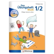 Buchcover und Innenansicht für das Buch: Das Übungsheft Musik 1/2