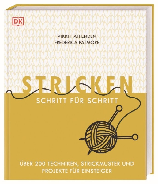 Buchcover und Innenansicht für das Buch: Stricken Schritt für Schritt