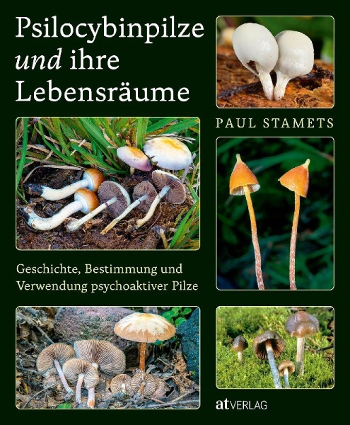 Buchcover und Innenansicht für das Buch: Psilocybin Mushrooms in their natural habitats