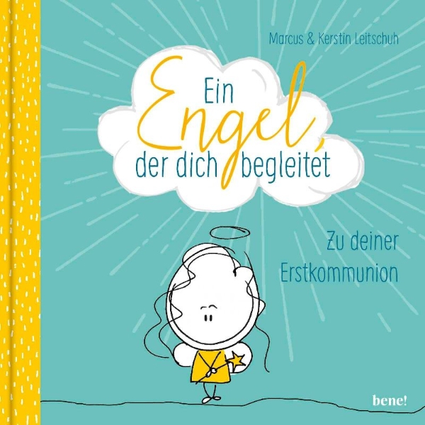 Buchcover und Innenansicht für das Buch: Ein Engel, der dich begleitet - ein Geschenkbuch zur Erstkommunion