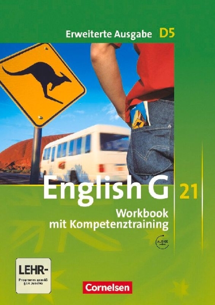 Buchcover und Innenansicht für das Buch: English G 21. Erweiterte Ausgabe D 5. Workbook Workbook mit Audios online