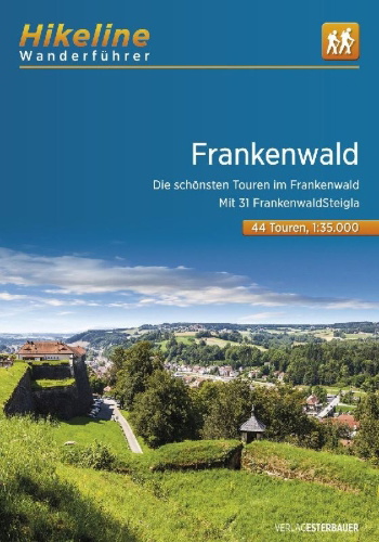 Buchcover und Innenansicht für das Buch: Wanderführer Frankenwald
