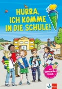 Buchcover und Innenansicht für das Buch: Hurra, Ich komme in die Schule: Mein großes Vorbereitungsbuch