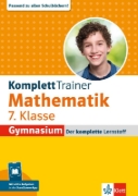 Buchcover und Innenansicht für das Buch: KomplettTrainer Gymnasium Mathematik 7. Klasse