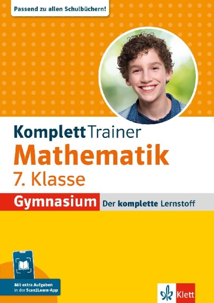 Buchcover und Innenansicht für das Buch: KomplettTrainer Gymnasium Mathematik 7. Klasse