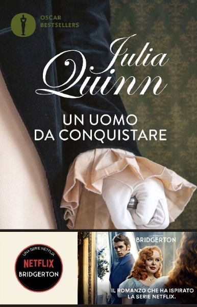 Buchcover und Innenansicht für das Buch: Un uomo da conquistare. Serie Bridgerton. Vol. 4