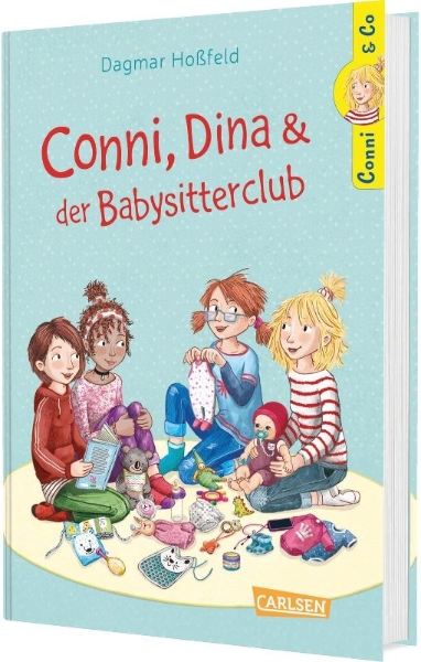 Buchcover und Innenansicht für das Buch: Conni & Co 12: Conni, Dina und der Babysitterclub