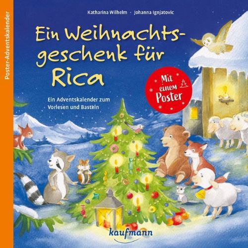 Buchcover und Innenansicht für das Buch: Ein Weihnachtsgeschenk für Rica
