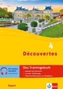 Buchcover und Innenansicht für das Buch: Découvertes 4 Bayern (ab 2017) - Das Trainingsbuch zum Schulbuch 4. Lernjahr