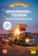 Buchcover und Innenansicht für das Buch: Yes we camp! Wohnmobil-Touren durch Norddeutschland