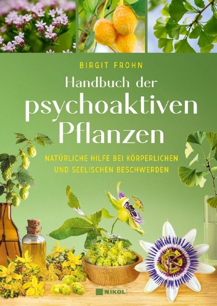 Buchcover und Innenansicht für das Buch: Handbuch der psychoaktiven Pflanzen