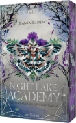 Buchcover und Innenansicht für das Buch: Night Lake Academy - Das Vermächtnis der Nachtfalter  (Night Lake Academy 2)