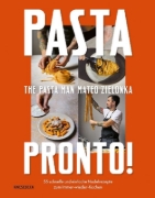 Buchcover und Innenansicht für das Buch: Pasta Pronto. 55 Speedy, Simple Recipes from The Pasta Man