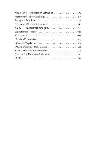 Buchcover und Innenansicht für das Buch: Das Liebesleben der Vögel