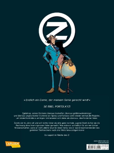 Buchcover und Innenansicht für das Buch: Zorglub - La fille du Z
