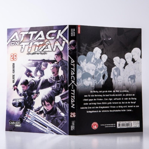 Buchcover und Innenansicht für das Buch: Shingeki no Kyojin