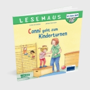 Buchcover und Innenansicht für das Buch: LESEMAUS 114: Conni geht zum Kinderturnen