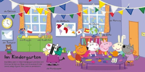 Buchcover und Innenansicht für das Buch: Mein Memo-Buch mit Peppa Pig