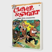 Buchcover und Innenansicht für das Buch: Mortadelo y Filemon: Los cacharros majaretas