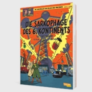 Buchcover und Innenansicht für das Buch: Les Sarcophages du 6e continent - Tome 1