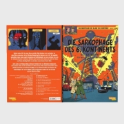Buchcover und Innenansicht für das Buch: Les Sarcophages du 6e continent - Tome 1