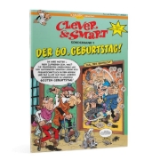 Buchcover und Innenansicht für das Buch: Mortadelo y Filemon: El 60 aniversario