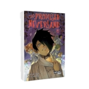 Buchcover und Innenansicht für das Buch: Yakusoku no Neverland