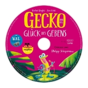 Buchcover und Innenansicht für das Buch: Gecko und das Glück des Gebens / Der Wal, der immer mehr wollte (Audio-CD)