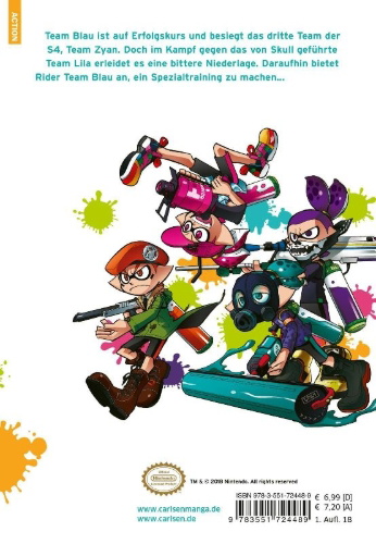 Buchcover und Innenansicht für das Buch: Splatoon