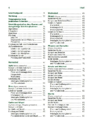 Buchcover und Innenansicht für das Buch: Der professionelle Obstbaumschnitt