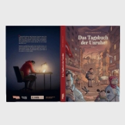 Buchcover und Innenansicht für das Buch: Das Tagebuch der Unruhe 1